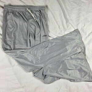 Vintage Perfetto Sportswear Mens Large Silver Athletic Pants Lightweight Casual